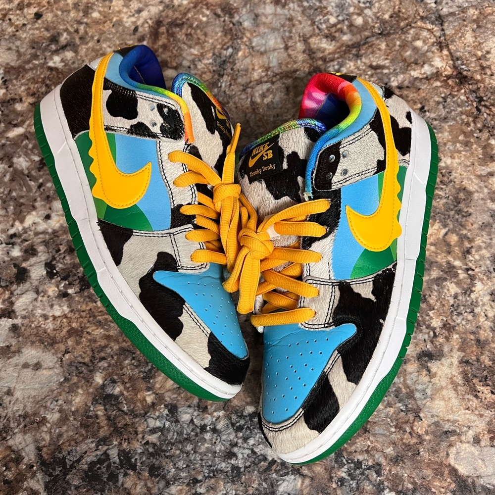 Nike sb dunk Ben & Jerry’s chunky dunky size 9 authentic cu3244100 cow